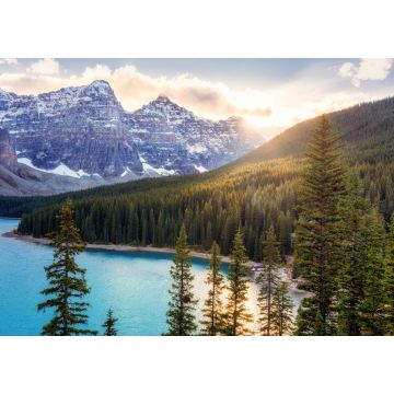 Lais Puzzle - Herbstsonnenuntergang am Lake Moraine im Banff-Nationalpark - 1.000 Teile