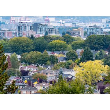 Lais Puzzle - Luftaufnahme von Wohn- und Geschäftsvierteln in Vancouver, Kanada im Herbst/Herbst - 1.000 Teile