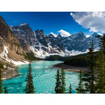 Lais Puzzle - Türkisfarbenes Wasser des Moraine Lake bei Sonnenuntergang - 40, 100, 200, 500, 1.000 & 2.000 Teile