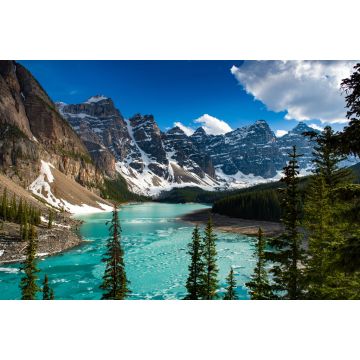 Lais Puzzle - Türkisfarbenes Wasser des Moraine Lake bei Sonnenuntergang - 2.000 Teile
