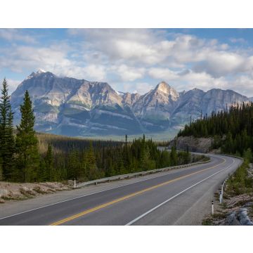 Lais Puzzle - Landschaftlich reizvolle Straße in den kanadischen Rockies an einem sonnigen und bewölkten Sommermorgen. Aufgenommen im Icefields Parkway, Banff National Park, Alberta, Kanada - 40, 100, 200, 500, 1.000 & 2.000 Teile