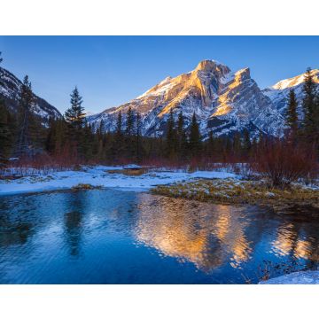 Lais Puzzle - Mount Kidd, ein Berg in Kananaskis in den kanadischen Rocky Mountains, Alberta, Kanada, und der Kananaskis River im Winter - 40, 100, 200, 500, 1.000 & 2.000 Teile