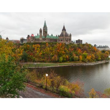Lais Puzzle - Parlamentshügel (Ottawa, Ontario, Kanada). Wunderschöne Weitwinkelaufnahme während der Herbstsaison. Staatsland am Südufer des Ottawa River - 40, 100, 200, 500, 1.000 & 2.000 Teile