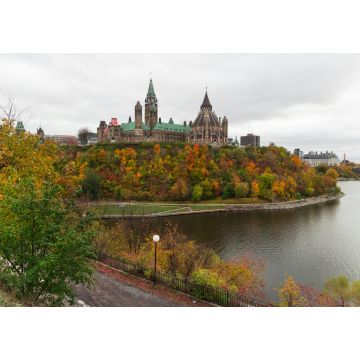 Lais Puzzle - Parlamentshügel (Ottawa, Ontario, Kanada). Wunderschöne Weitwinkelaufnahme während der Herbstsaison. Staatsland am Südufer des Ottawa River - 1.000 Teile