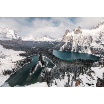 Lais Puzzle - Landschaft des Opabin-Plateaus mit dem O'Hara-See im Yoho-Nationalpark bei schwerem Sturm - 2.000 Teile