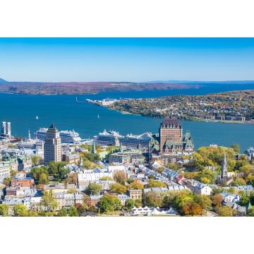 Lais Puzzle - Quebec City, Panorama der Stadt, mit dem Chateau Frontenac und dem Fluss Saint-Laurent - 1.000 Teile