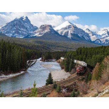 Lais Puzzle - Zug in einem Tal in Banff, Kanada - 40, 100, 200, 500, 1.000 & 2.000 Teile
