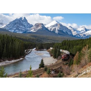 Lais Puzzle - Zug in einem Tal in Banff, Kanada - 1.000 Teile