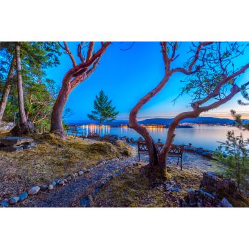 Lais Puzzle - Ruhiger Sonnenuntergang und Abendbeleuchtung der schönen Stadt Nanaimo am Pazifik in Vancouver, Kanada - 2.000 Teile