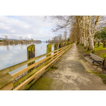 Lais Puzzle - Fort-to-Fort Trail und Picknickbank im Fort Langley Marine Park, Vancouver, Kanada - 1.000 Teile