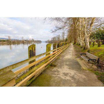 Lais Puzzle - Fort-to-Fort Trail und Picknickbank im Fort Langley Marine Park, Vancouver, Kanada - 2.000 Teile