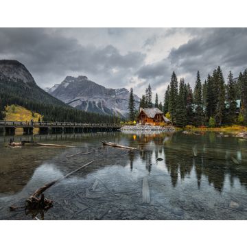 Lais Puzzle - Holzhütte am Emerald Lake mit felsigen Bergen im Yoho-Nationalpark - 40, 100, 200, 500, 1.000 & 2.000 Teile