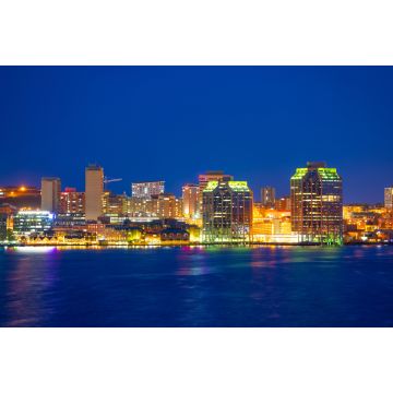 Lais Puzzle - Skyline von Halifax City bei Nacht von der Dartmouth Waterfront, Nova Scotia NS, Kanada - 2.000 Teile