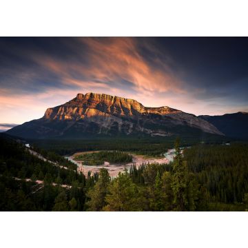 Lais Puzzle - Sonnenaufgang Der Bow River und Mount Rundle bei den Hoodoos - 1.000 Teile