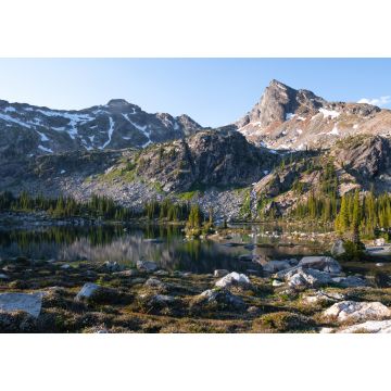 Lais Puzzle - Ruhige Spiegelung der Berge im See, Morgenlicht. Gwillim Lakes, Valhalla Provincial Park, BC, West Kootenays, Kanada - 1.000 Teile