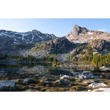 Lais Puzzle - Ruhige Spiegelung der Berge im See, Morgenlicht. Gwillim Lakes, Valhalla Provincial Park, BC, West Kootenays, Kanada - 2.000 Teile
