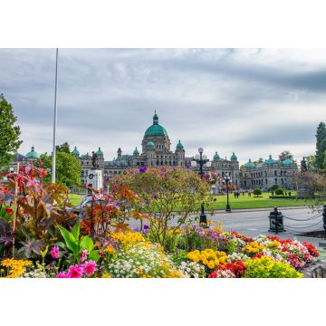 Lais Puzzle - Gesetzgebende Versammlung von British Columbia. Parlamentarische Gärten mit Blumen, Vancouver Island - 1.000 Teile