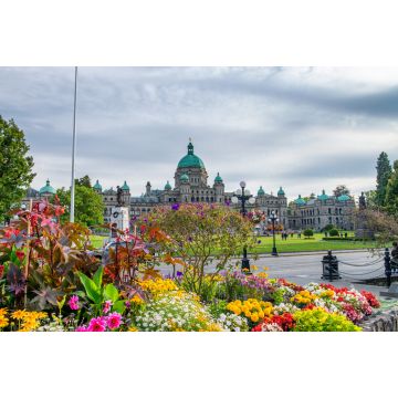 Lais Puzzle - Gesetzgebende Versammlung von British Columbia. Parlamentarische Gärten mit Blumen, Vancouver Island - 2.000 Teile