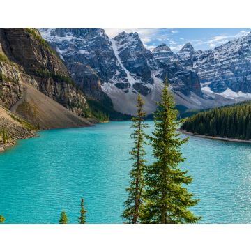 Lais Puzzle - Moraine See schöne Landschaft im Sommer sonnigen Tag Morgen. Funkelndes türkisblaues Wasser, schneebedecktes Valley of the Ten Peaks. Banff National Park, Kanadische Rockies, Alberta, Kanada - 40, 100, 200, 500, 1.000 & 2.000 Teile