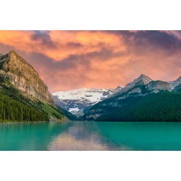 Lais Puzzle - Sonnenuntergang am kultigen und atemberaubenden Lake Louise in Banff, Jasper National Park, Alberta, Kanada - 2.000 Teile