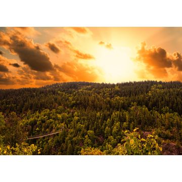 Lais Puzzle - Sturm und Sonnenuntergang, Lake Lois, Aiguebelle Wildlife Reserve, Abitibi, Quebec, Kanada - 1.000 Teile