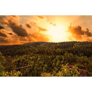 Lais Puzzle - Sturm und Sonnenuntergang, Lake Lois, Aiguebelle Wildlife Reserve, Abitibi, Quebec, Kanada - 2.000 Teile