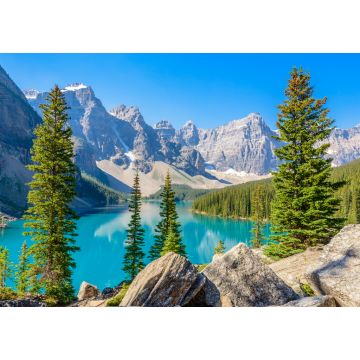 Lais Puzzle - Majestätischer Bergsee in Kanada. Moraine Lake in Alberta, Kanada - 1.000 Teile