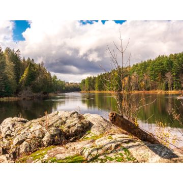Lais Puzzle - Blick flussaufwärts auf den Madawaska River an einem strahlenden Herbsttag im Osten Ontarios, Kanada - 40, 100, 200, 500, 1.000 & 2.000 Teile