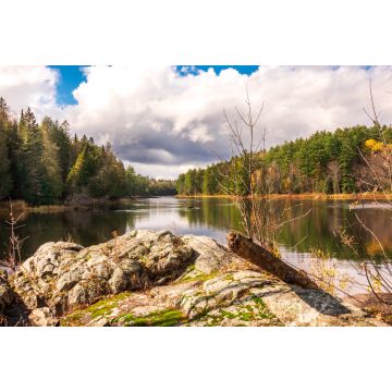 Lais Puzzle - Blick flussaufwärts auf den Madawaska River an einem strahlenden Herbsttag im Osten Ontarios, Kanada - 2.000 Teile