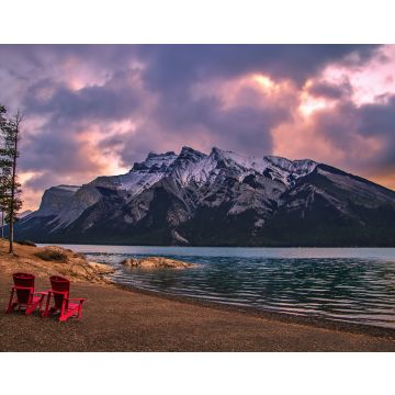 Lais Puzzle - Adirondack Chairs mit Blick auf den Lake Minnewanka bei Sonnenaufgang - 40, 100, 200, 500, 1.000 & 2.000 Teile