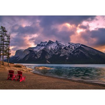 Lais Puzzle - Adirondack Chairs mit Blick auf den Lake Minnewanka bei Sonnenaufgang - 1.000 Teile