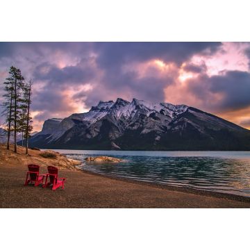 Lais Puzzle - Adirondack Chairs mit Blick auf den Lake Minnewanka bei Sonnenaufgang - 2.000 Teile