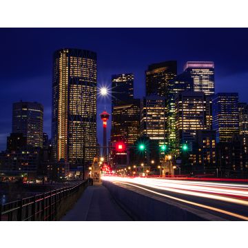 Lais Puzzle - Lichterpfade in der Innenstadt von Calgary bei Nacht - 40, 100, 200, 500, 1.000 & 2.000 Teile