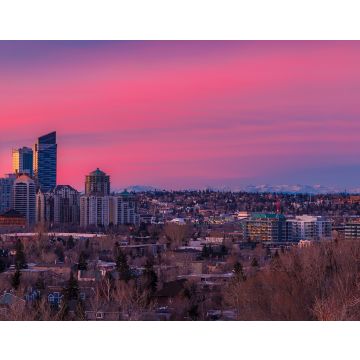Lais Puzzle - Rosa Sonnenaufgang über der Innenstadt von Calgary - 40, 100, 200, 500, 1.000 & 2.000 Teile