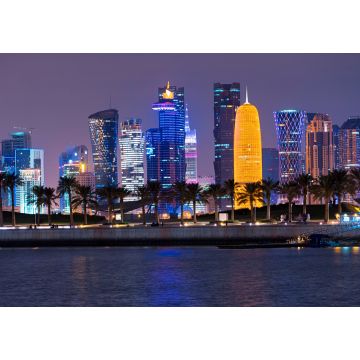 Lais Puzzle - Skyline und Palmen von Doha, Katar - 1.000 Teile