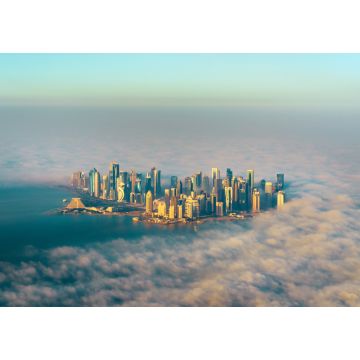 Lais Puzzle - Luftaufnahme von Doha durch den Morgennebel - Katar, Persischer Golf - 1.000 Teile