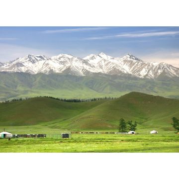 Lais Puzzle - Die schöne Landschaft mit dem Tian Shan Gebirge am Narn von Kirgisistan - 1.000 Teile