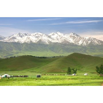 Lais Puzzle - Die schöne Landschaft mit dem Tian Shan Gebirge am Narn von Kirgisistan - 2.000 Teile