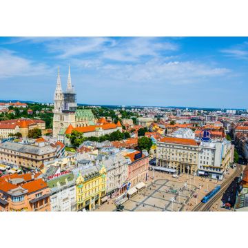 Lais Puzzle - Luftaufnahme des Ben Jelacic Platzes in der kroatischen Hauptstadt Zagreb - 1.000 Teile