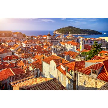 Lais Puzzle - Panorama der Dächer der Altstadt von Dubrovnik bei Sonnenuntergang. Europa, Kroatien - 2.000 Teile