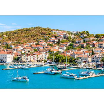 Lais Puzzle - Blick auf die Meeresküste in Trogir mit bunten Häusern, Dalmatien, Kroatien - 1.000 Teile