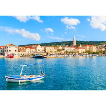 Lais Puzzle - Fischerboot beim Anlegen im Hafen von Supetar, Insel Brac, Kroatien - 1.000 Teile