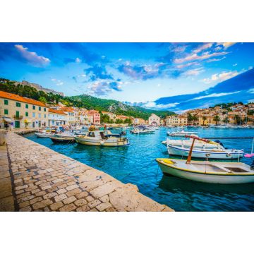 Lais Puzzle - Die malerische Küste der Stadt Hvar bei Sonnenuntergang, Dalmatien, Kroatien - 2.000 Teile