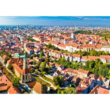 Lais Puzzle - Luftaufnahme der Kathedrale und der Oberstadt von Zagreb - 1.000 Teile