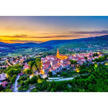 Lais Puzzle - Luftaufnahme der Stadt Buzet in Istrien, Kroatien - 1.000 Teile