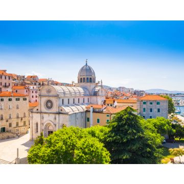 Lais Puzzle - Kroatien, Stadt Sibenik, Panoramablick auf die Altstadt, Kathedrale des Heiligen Jakobus, wichtigstes architektonisches Denkmal der Renaissance in Kroatien, UNESCO-Weltkulturerbe - 40, 100, 200, 500, 1.000 & 2.000 Teile