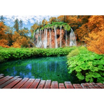 Lais Puzzle - Schöner Holzpfad für Naturtrekking mit Seen und Wasserfalllandschaft im Nationalpark Plitvicer Seen, UNESCO-Weltnaturerbe und berühmtes Reiseziel in Kroatien - 1.000 Teile