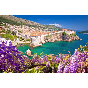 Lais Puzzle - Mittelalterliche Stadt Dubrovnik mit berühmten Mauern, farbenfrohe Ansicht - 2.000 Teile