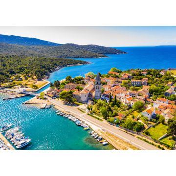 Lais Puzzle - Historische Stadt Osor mit Brücke zwischen den Inseln Cres und Losinj, Kroatien - 1.000 Teile