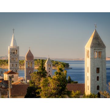 Lais Puzzle - Klassische Ansicht mit Glockentürmen der Kirchen von Rab, Kroatien - 40, 100, 200, 500, 1.000 & 2.000 Teile